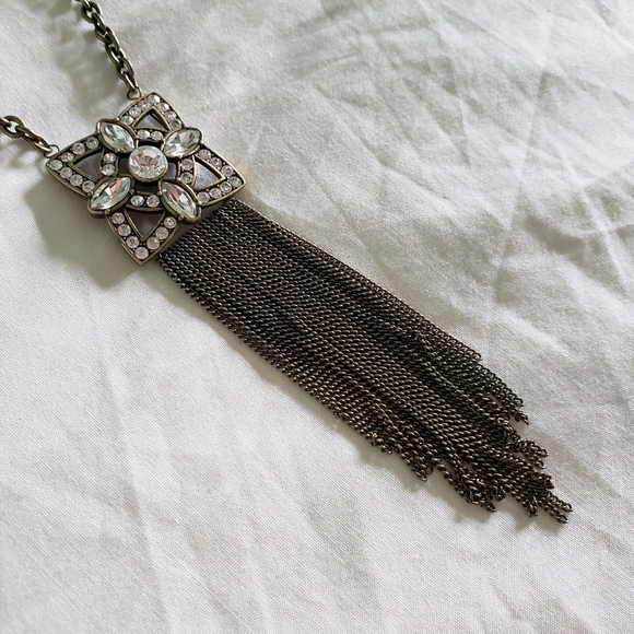 🖤 3/$15 Long faux crystal necklace - Picture 4 of 5